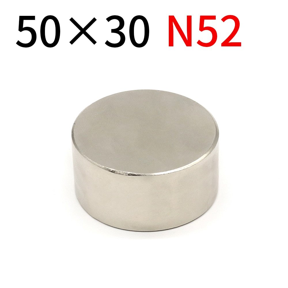 1 Pcs Magnet 40X20 50X20 50x30 mm N52 Round Strong Search Magnet Neodymium Magnet Rare Earth