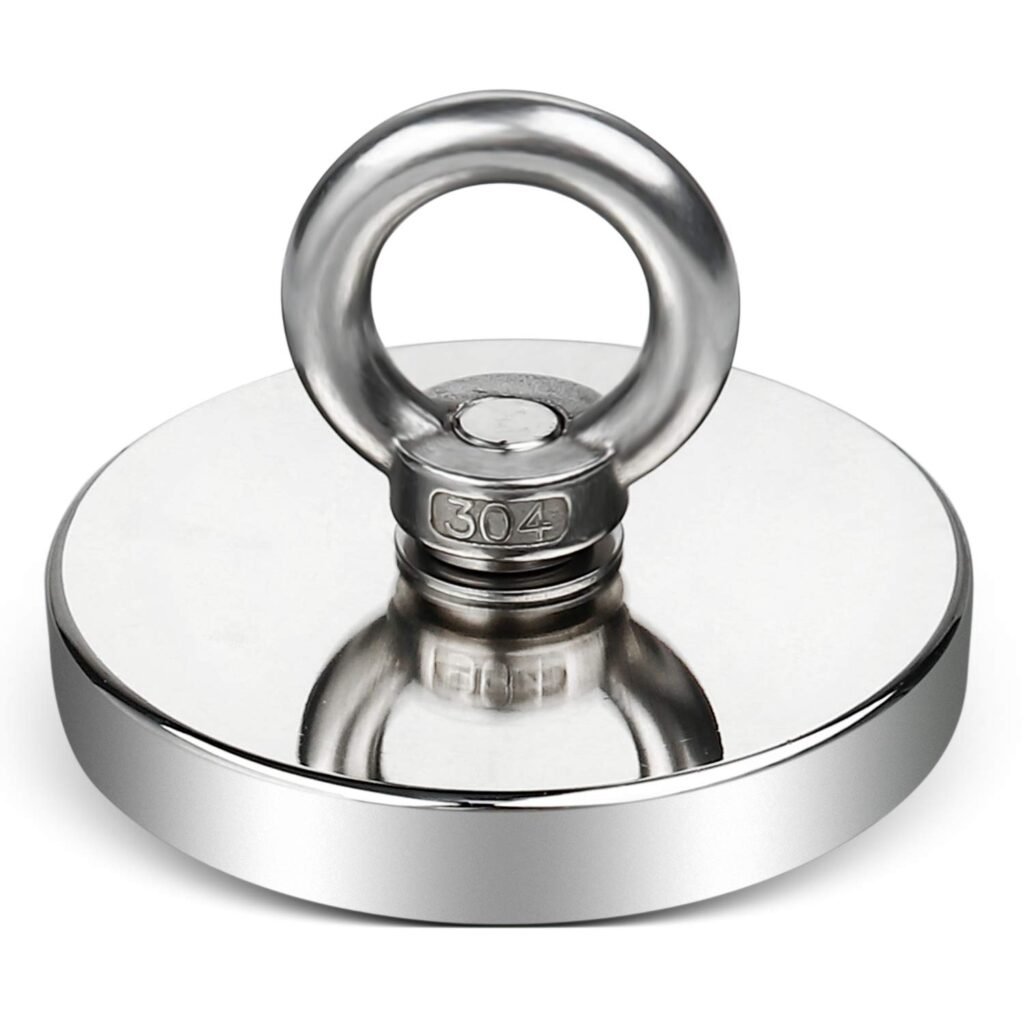 D20 D75 Magnet Fishing Neodymium Salvage Magnets Pot with Ring Eyebolt Hook Fishing Magnet Strong Powerful