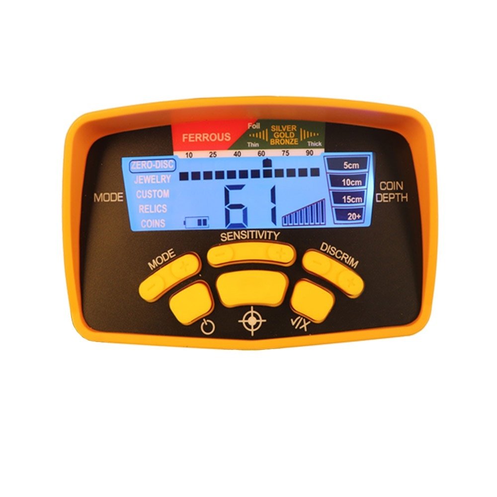 MD6450 MD6350 Control Unit Host for Metal Detector Battery BOX LCD Digital Display Main Panel Gold
