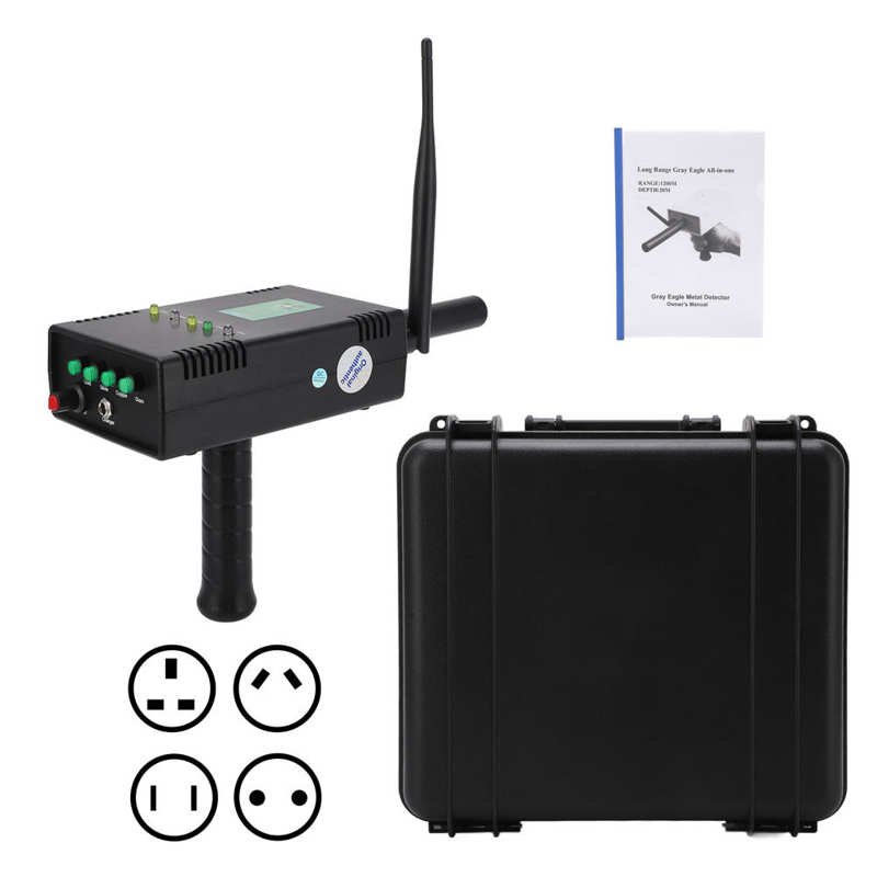 Metal Detector Long Range Handheld Metal Finder 1200m Search Range 20m Depth High Sensitivity Underground Treasure