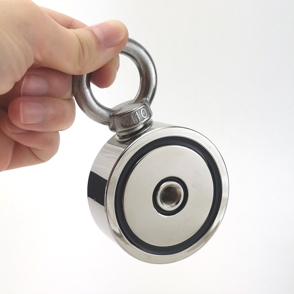 Strong Neodymium Magnet Double side Search magnet hook D48 D94 28mm super power Salvage Fishing magnetic