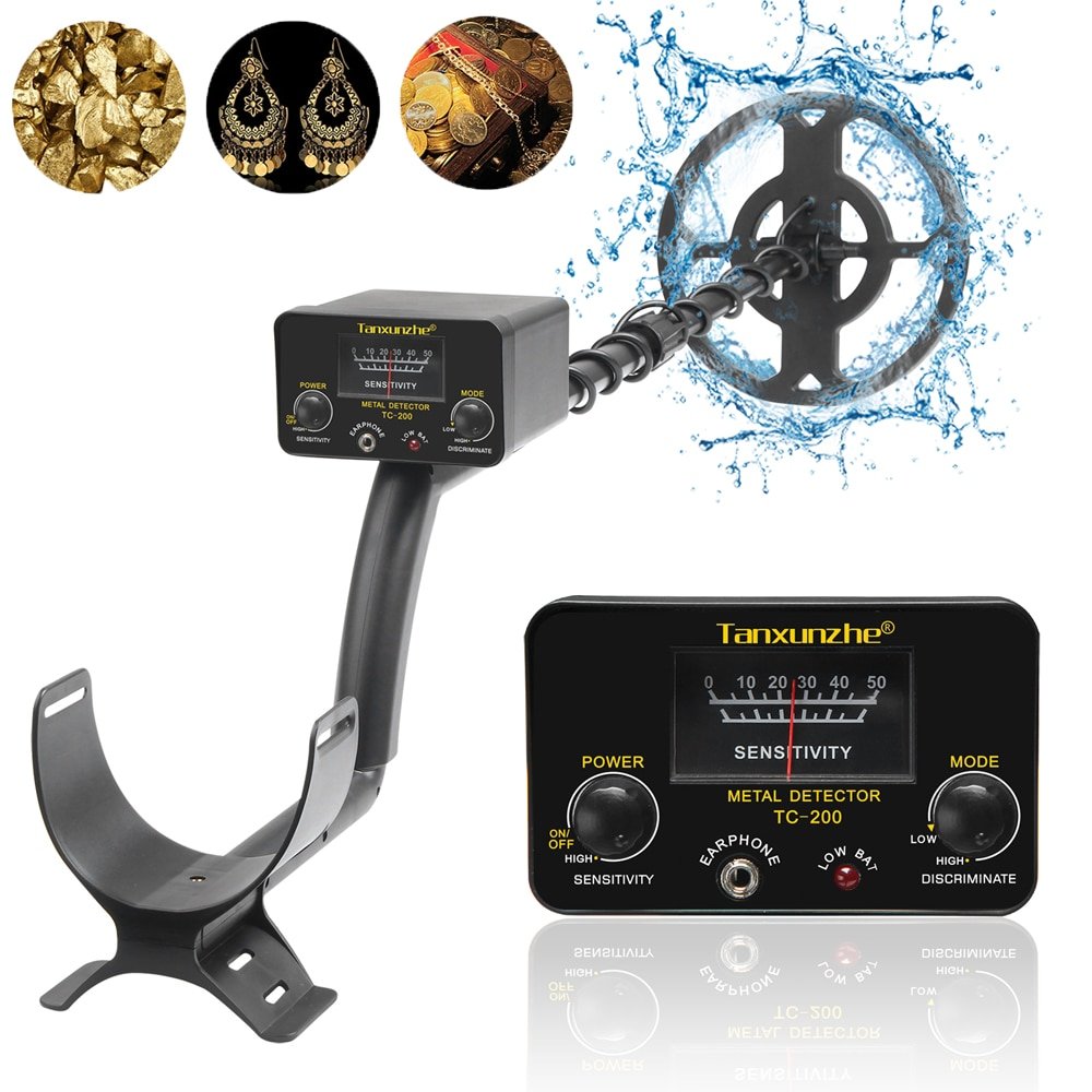 2022 New TC 200 Upgrade Metal Detector Underground Wire Iron Metal yellow Gold Detector Adjustable Tracker