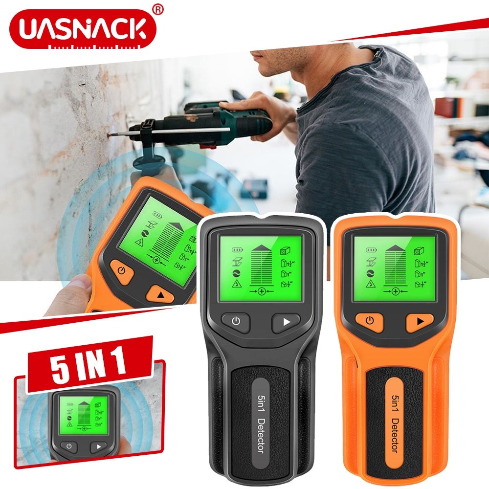 5 In 1 Electronic Wall Detector Finders Multifunctional Handheld Metal Detector Stud Wood Finder Electronic Measuring