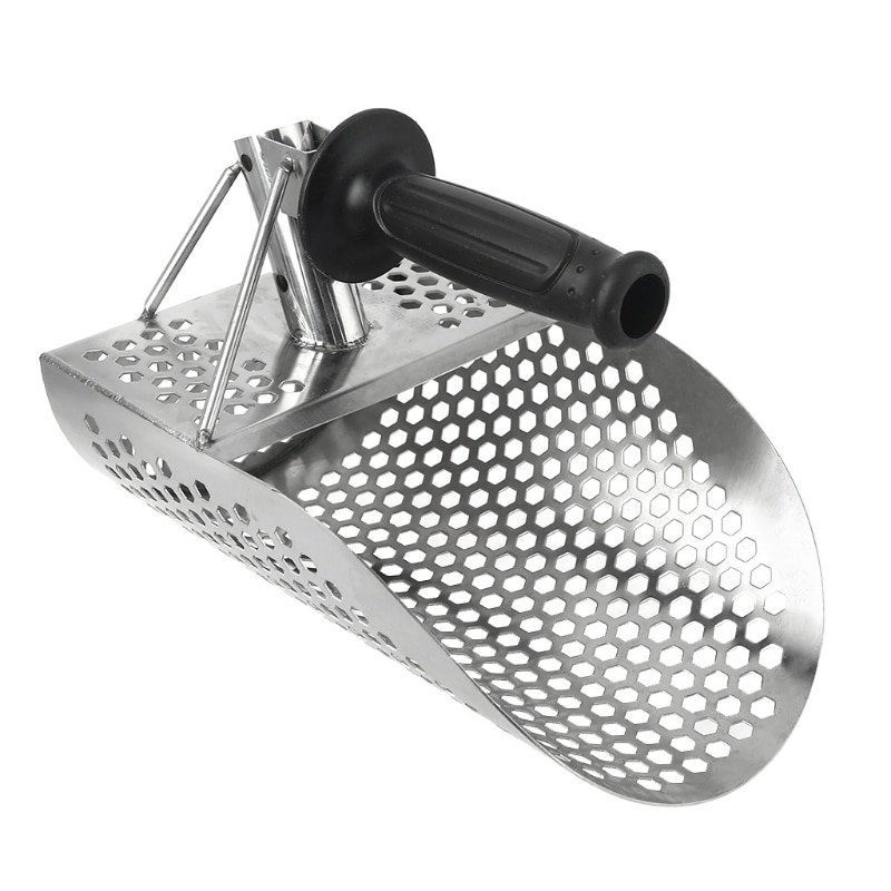 Beach Sand Scoop Sand Scoop Stainless Steel Digging Shovel with Handle Metal Detecting Beach Underwater Search