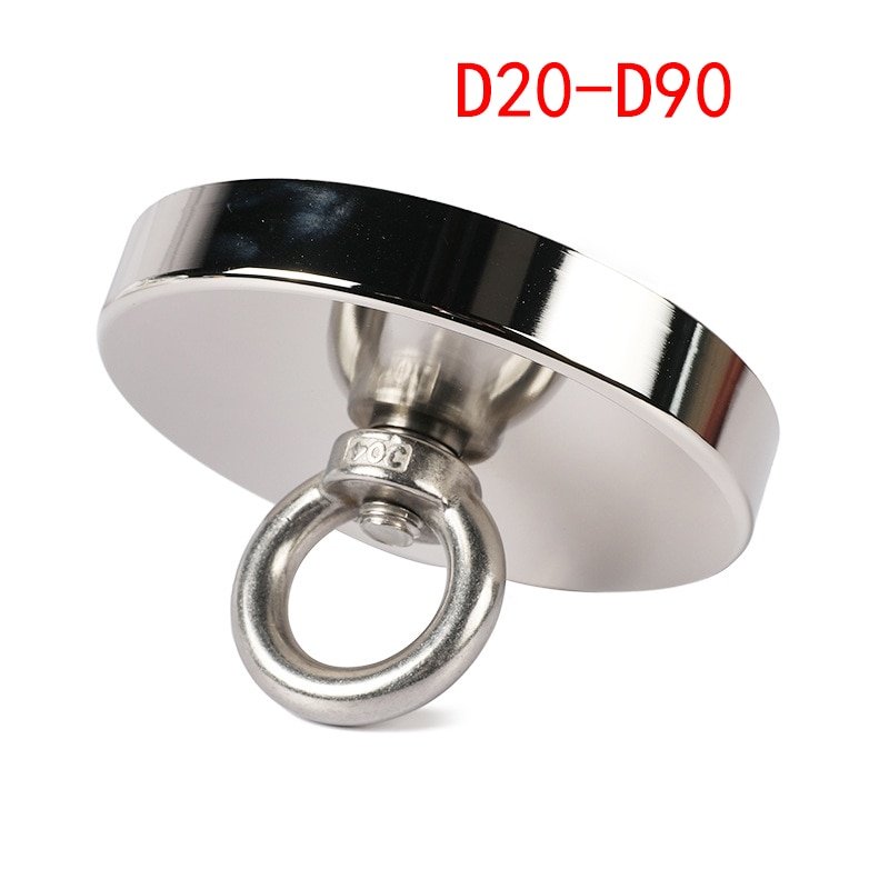D20 D90 Search Magnet Strong Neodymium Magnets Fishing Magnetic Rings Super Powerful Salvage Magnets D32 36
