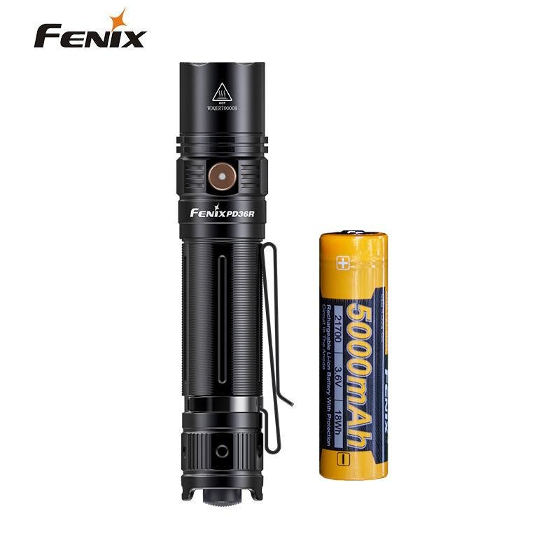 Fenix PD36R 1600 lumens Tactical Flashlight Ultra compact Searching Flashlight with 5000mah Li ion Battery