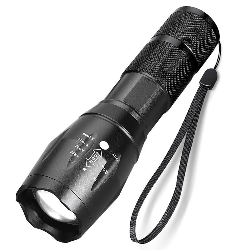 Hand Held Led Glare Highlight T6 Camping Charging Telescopic Zoom L2 High Power Waterproof Flashlight Outdoor