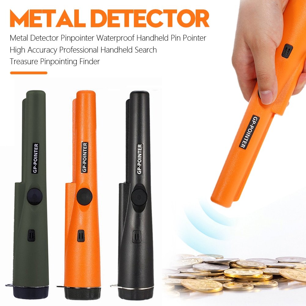 Handheld Metal Detector Waterproof Handheld Pin Pointer High Accuracy Professional Handheld Search Treasure Pinpointing Finder