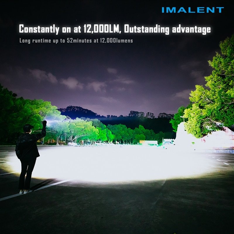 IMALENT s New MR90 LED Flashlight with High Power and 50000 Spotlight Is Suitable for Hiking