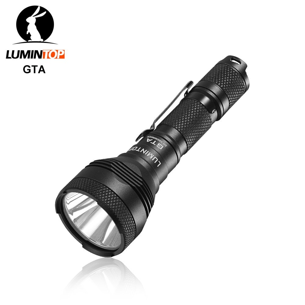 Lumintop GTA 14500 AA flashlight 585 meters long distance searching EDC flashlight 550 lumens with tail