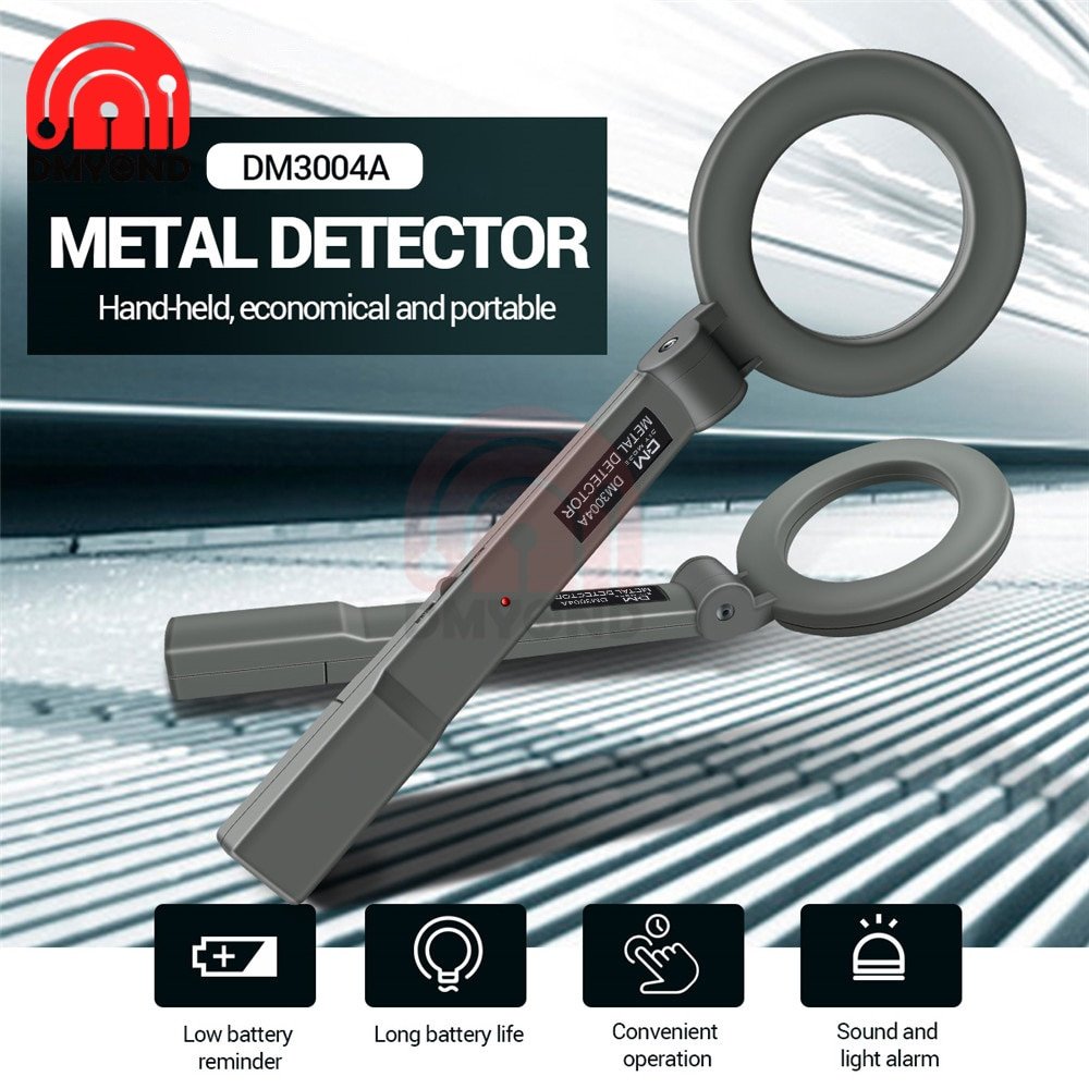 Metal Detector DM3004A Handheld Alarm High Sensitivity Metal Scanner Security Checker Pinpointer Search Coil Metal Detect