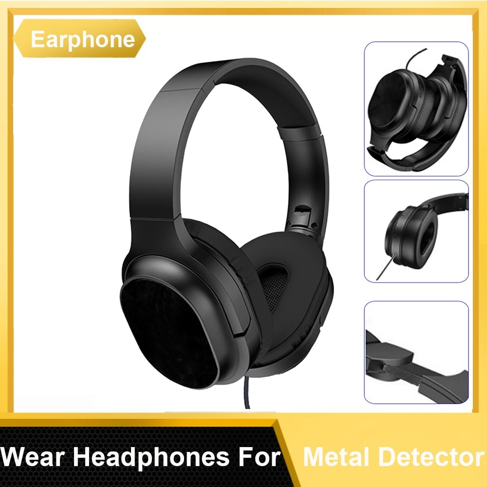 Metal Detector Earphone Professional Metal Detector for TC 500 TC 600 TC 800 MT705 Headphone Round