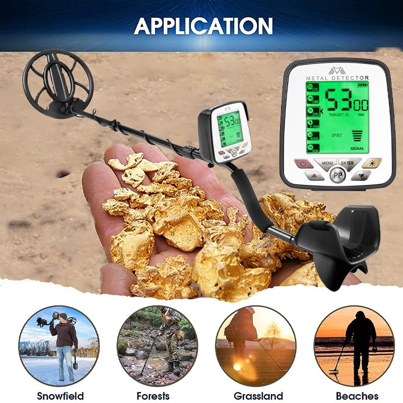 Newest Metal Detector MD 5032 Metal Detecting Pinpoint Waterproof Search Coil High Performance Underground Treasure Hunter