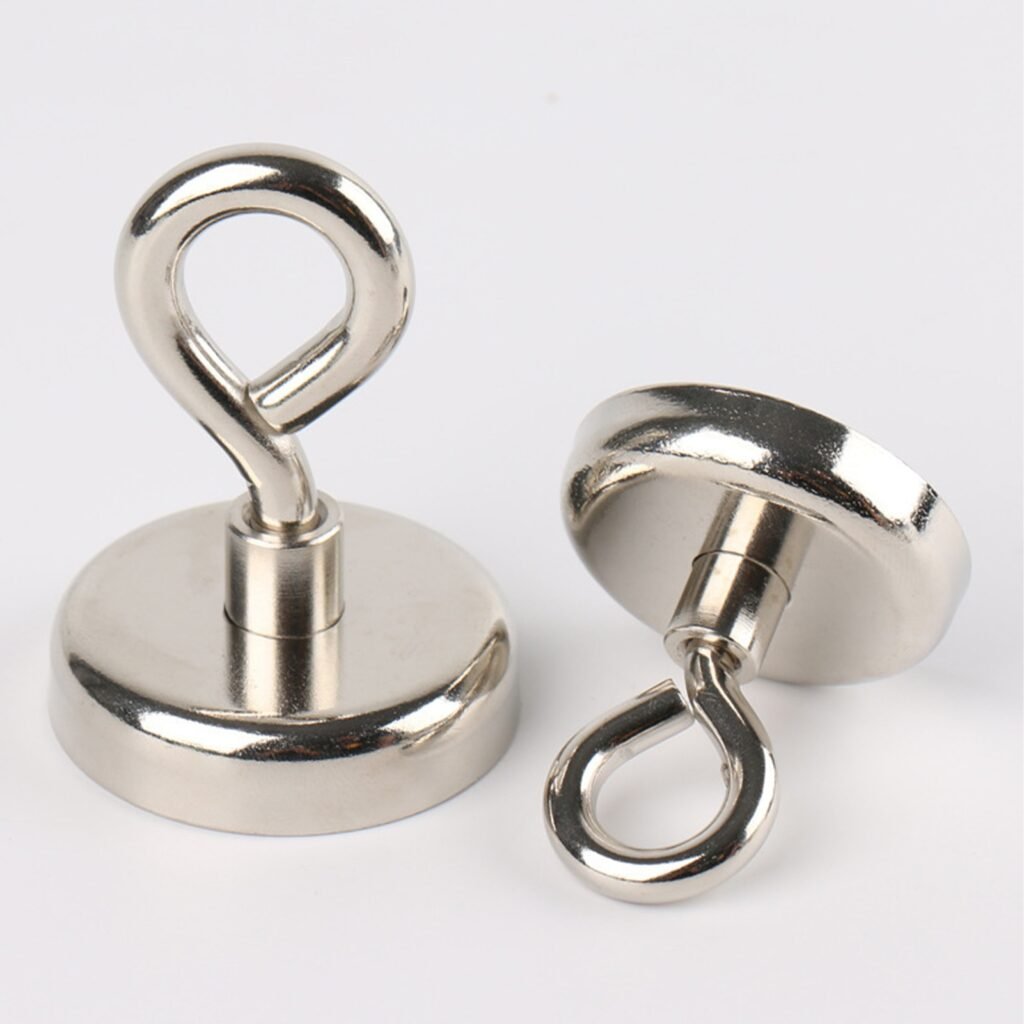 Powerful Neodymium Magnet Deep Sea Fishing Magnet Round Powerful Search Magnetic Hook with Ring Metal Round