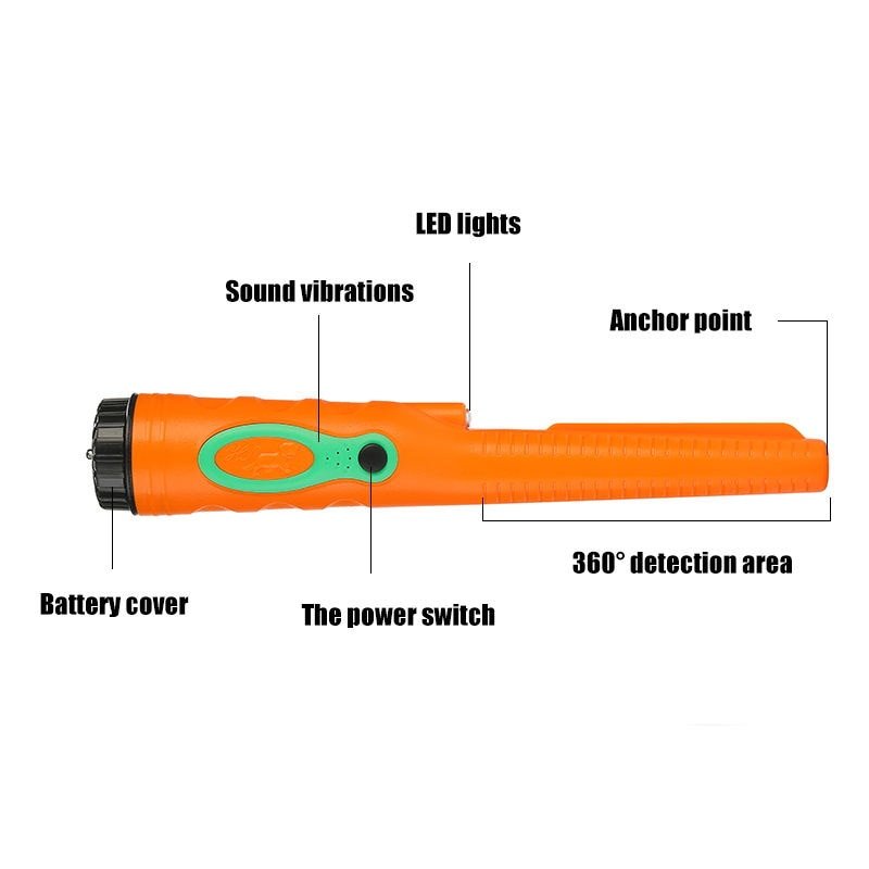 Professional Handheld Metal Detector Supplier Pin Pointer Gold Detector waterproof head pinpointer for coin gold
