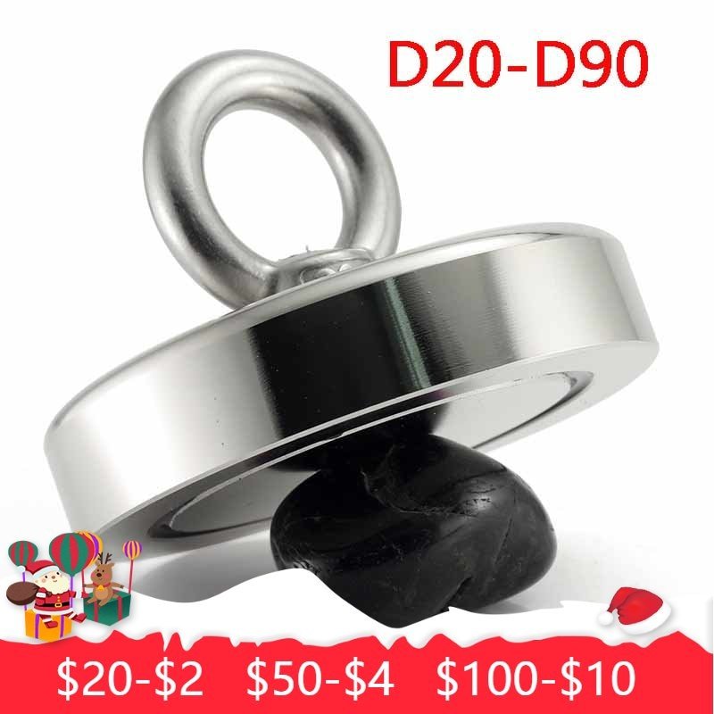 Search Magnet Strong Neodymium Magnets Fishing Magnetic Rings Super Powerful Salvage Magnets D20 25 32 36