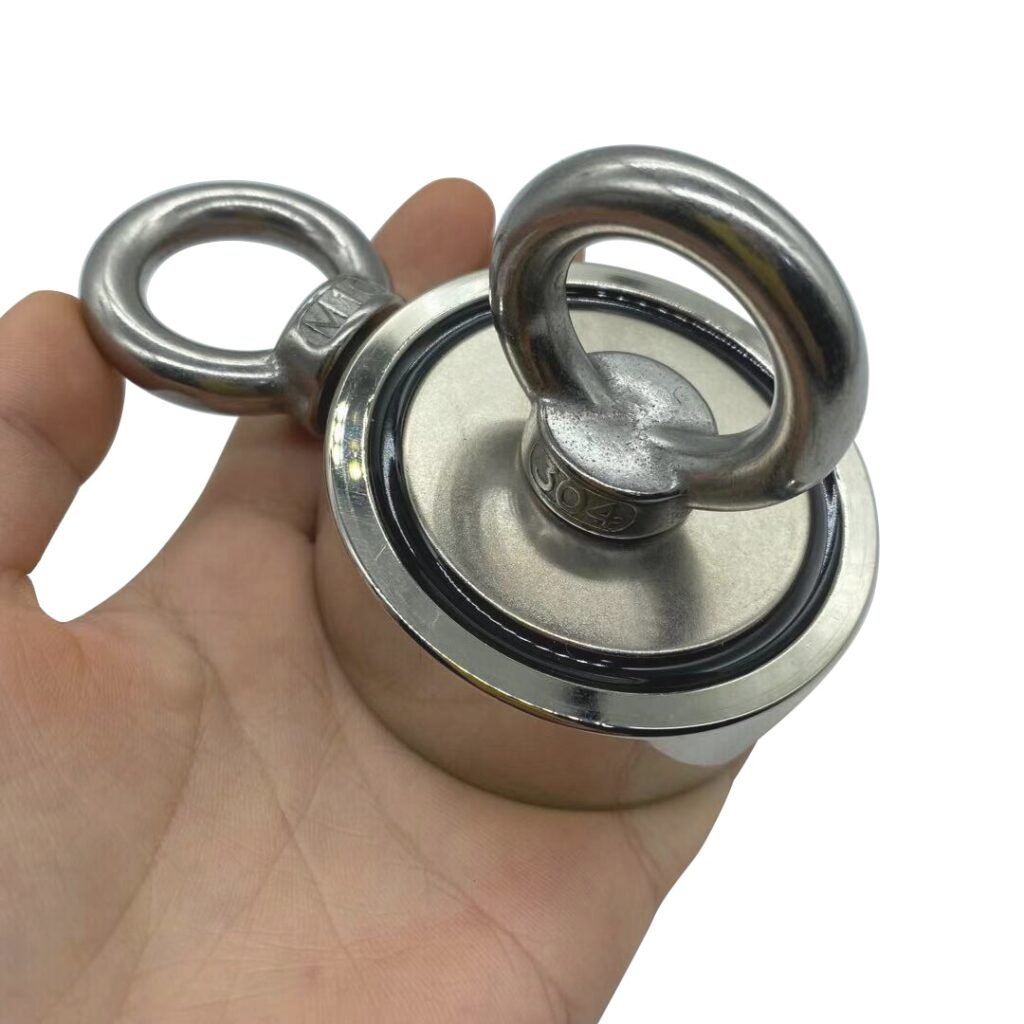 Strong Neodymium Magnet Double Side Search Magnet Hook Super Power Salvage Fishing Magnetic D48 D94MM Max