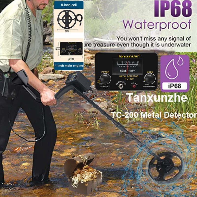 TC 200 Tanxunzhe Multifunction Metal Detector Pinpointer Professionele Goud Detectoren Schat Hunter Tracker Seeker Metal Finder