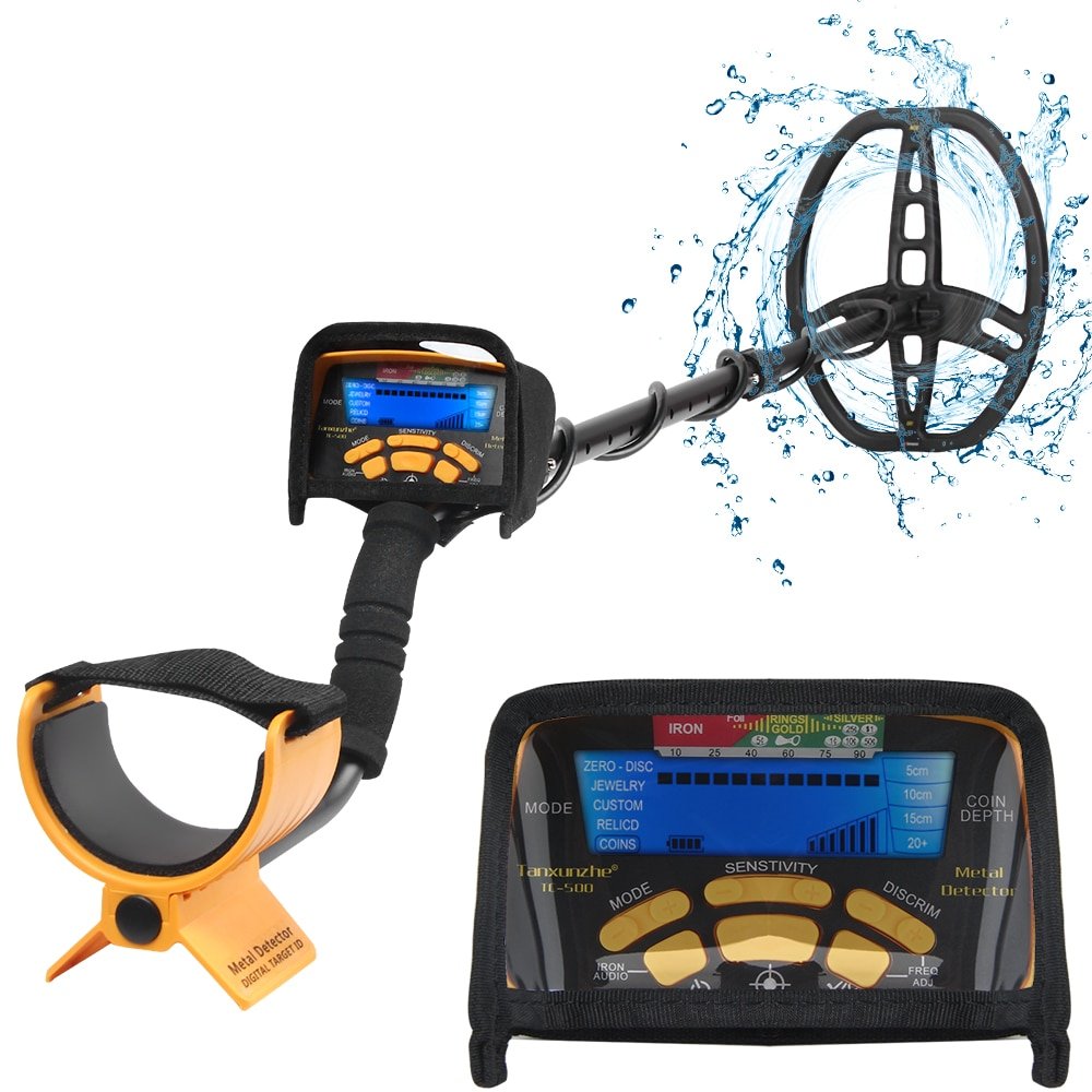 TC 500 Underground Metal Detector Deep Search Gold Detector Professional LCD Treasure Hunter Finder Scanner Searching