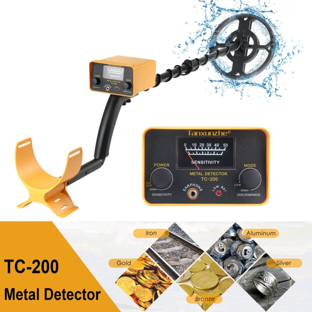 Tanxunzhe TC 200Y Upgrade Metal Detector Underground Wire Iron Metal Gold Detector Adjustable Tracker for Treasure