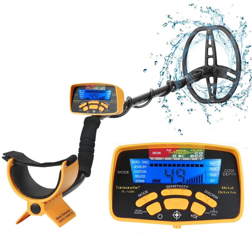 Tanxunzhe TC 500 Metal Detector 100CM Waterproof Underground Professional Gold Detector for Adults Treasure Finder Pinpointing