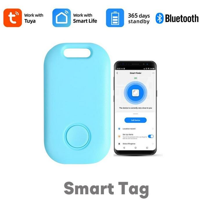 Tuya Mini Anti Lost GPS Tracker Keychain Alarm Smart Wireless Bluetooth compatible Location Tracker Tag 2