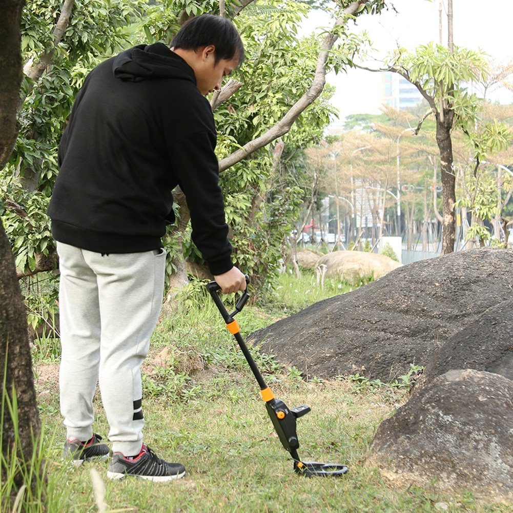 Underground Metal Detector Professional Underground Wire Iron Metal Gold Detector Adjustable Tracker for Treasure Search