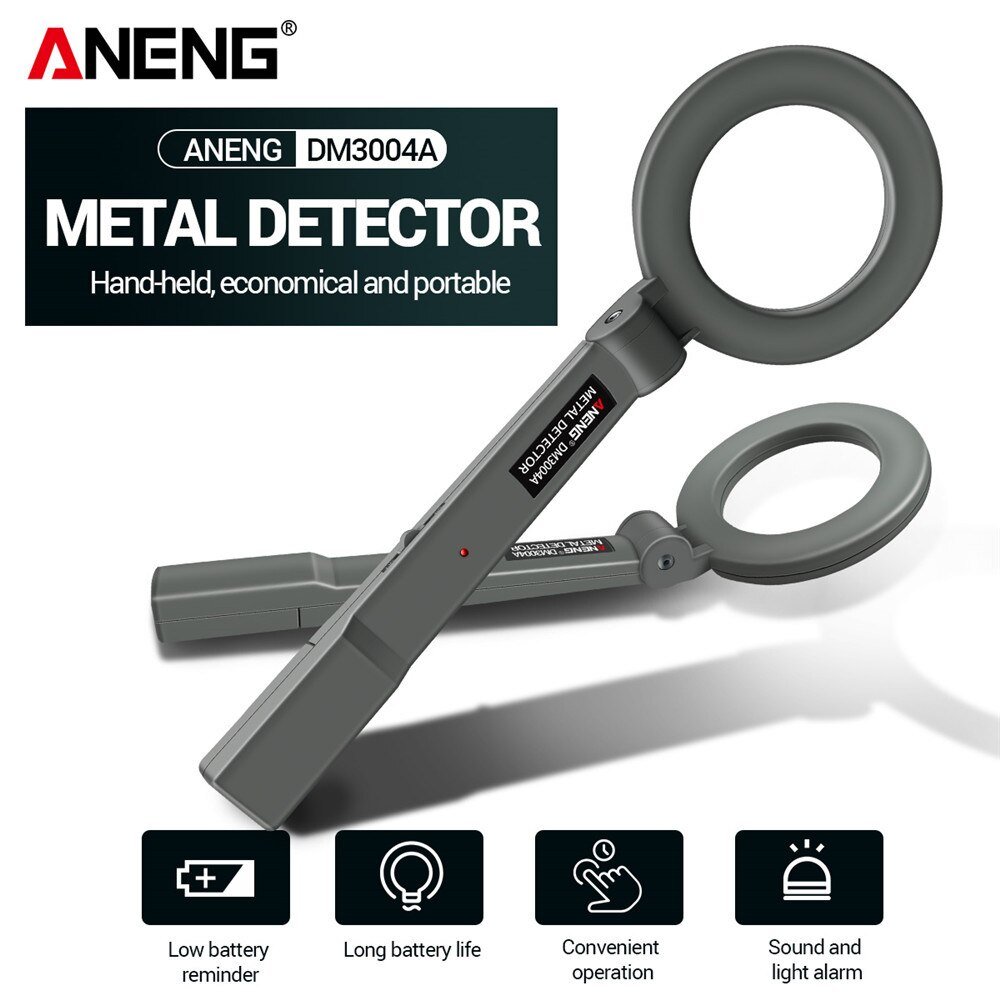 Metal Detector DM3004A Portable Handheld Metal Pinpointer Tracker High Sensitivity Security Alarm Metal Scanner Body Search